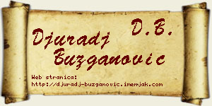 Đurađ Buzganović vizit kartica